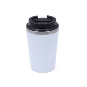 MOSS - Giftology Steel/PP Double Wall Tumbler - 350ml - White