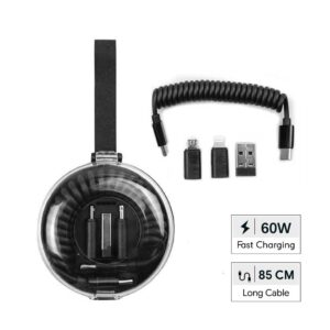 CORDA - Giftology Curled Cable & Adapter Kit