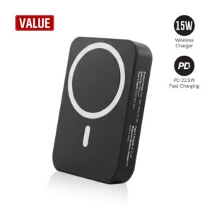 Maglite 10K - 10000 mAh Magnetic Wireless Power Bank - Black