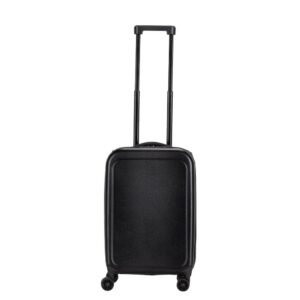 ROSTOCK - SANTHOME Foldable Cabin Trolley Bag - Black Matt Finish