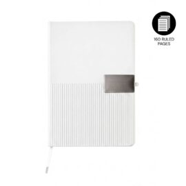 RIPPLE - Giftology A5 Hard Cover Notebook - White