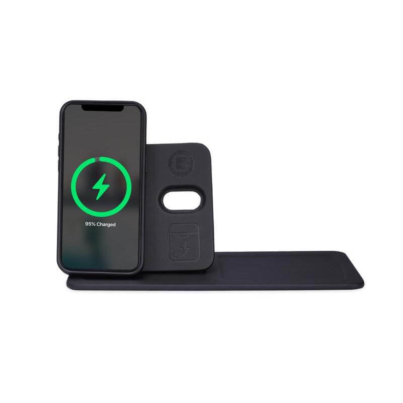AVRON - Giftology 3-in-1 Magnetic Wireless Charger Desk Tray - Black - Image 2