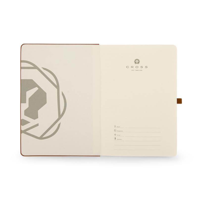 Cross Click™ Chrome Ballpoint Pen & A5 Hardcover Notebook Gift Set - Mocha - Image 4