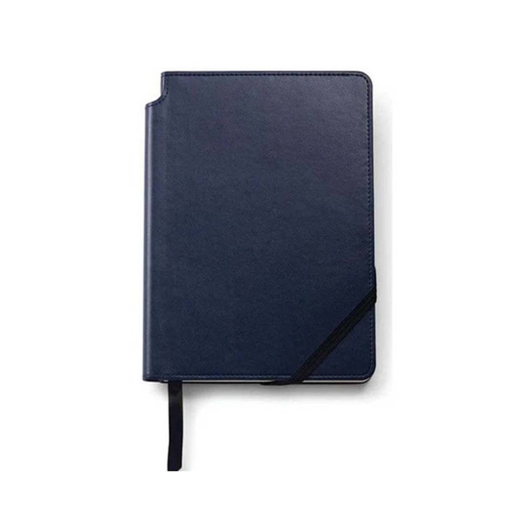 Cross Calais™ Chrome/Blue Lacquer Ballpoint Pen with Classic Midnight Blue Journal Gift Set - Image 2