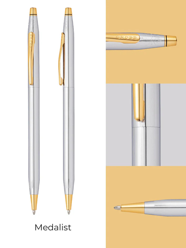 Cross Classic Century® Medalist® Ballpoint Pen with Classic White Journal Gift Set - Image 6