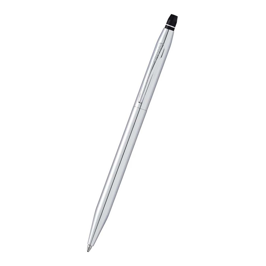 Cross Click™ Chrome Ballpoint Pen with Classic Black Journal Gift Set - Image 4