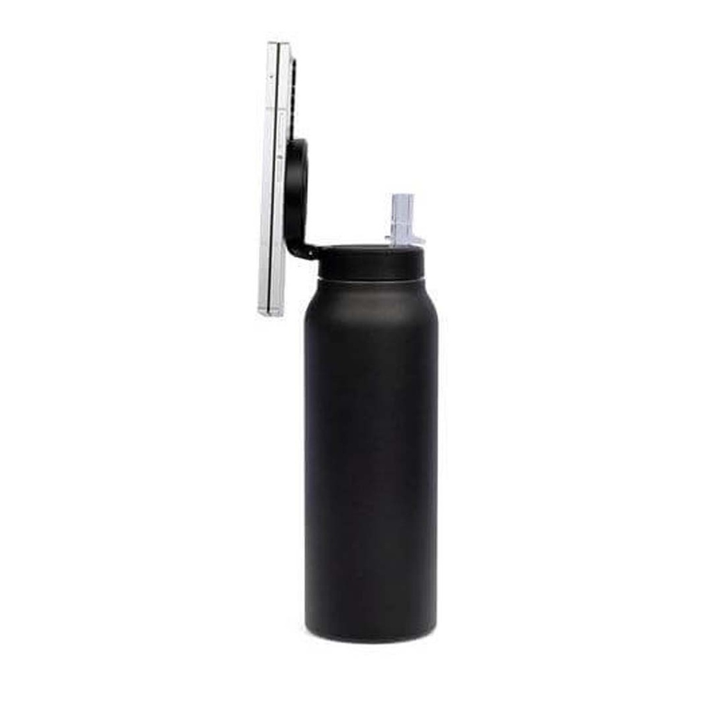 FERRO - Giftology Double Walled Vacuum Bottle with Mag Holder - Black - Image 4