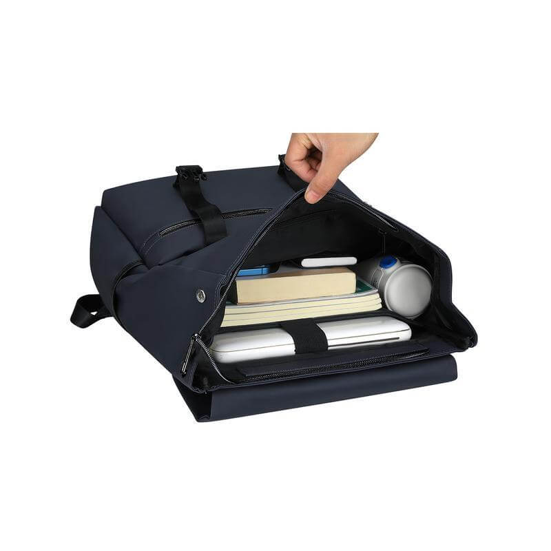 LEON - Giftology 17" Rolltop Backpack - Blue - Image 4